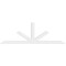 Ekena Millwork Saratoga Architectural Grade PVC Gable Bracket, 84"W x 28"H x 2"D x 4"F, 8/12 Pitch GBP084X28X0204SAR00 - alternate 4